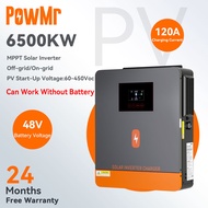 PowMr MPPT 6.5kw On-grid/Off-grid Hybrid Inverter 48Vdc 230VAC PV Panel Input 450vdc Pure Sine Wave