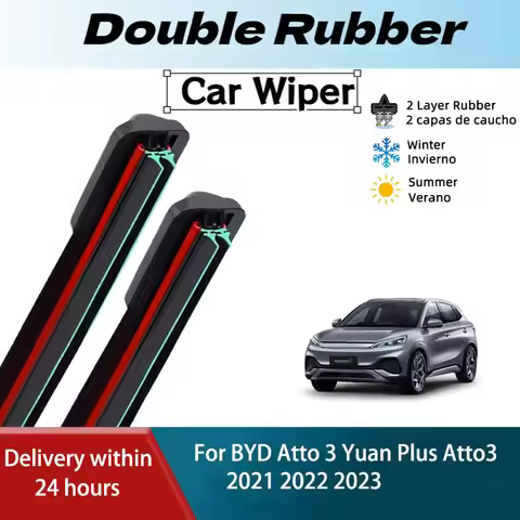 RH Front Rear Windshield Wiper Blades For BYD Atto 3 Yuan Plus Atto3 2021 2022 2023 2PCS Windscreen 