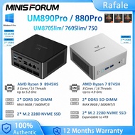 MINISFORUM UM890 /880 Pro Mini PC AMD Ryzen 9 8945HS/R7 8745HS /UM870 Slim R7 8745H OCUlink USB4 Win