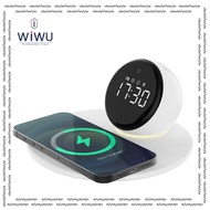 WiWU Wi-W017  5 in1 Wireless Charging, Clock &amp; Bluetooth speaker With White Noise Led Desk Lamp Clock