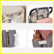 ◐ ♠ ◬ Lequeen Diaper Bag Baby Care Waterproof Baby Pregnant Nursing Backpack Large Stroller Travel