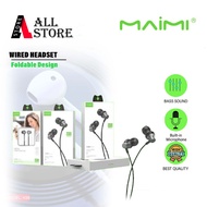 MAIMI H13 3.5MM Metal Stereo Earphone Handsfree/ Original