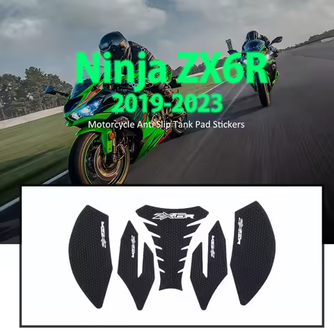 For Ninja ZX6R ZX 6R 2019-2023 Side Decals Motorcycle Anti Slip Tank Pad Stickers ZX6R Accessories