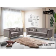 (🚚FREE DELIVERY) 2+3 Seater Velvet Fabric Sofa