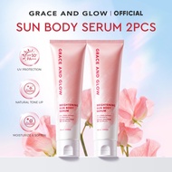 Grace and Glow New Bundle 2PCS Brightening Sun Body Serum - For Bright and Smooth Skin with Arbutin