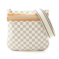 Louis Vuitton Pochette Bosphore 單肩包，塗層帆布和皮革，Damier Azur 錶帶，女款，白色，N51112