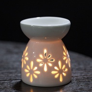 Wax Gift Warmer Holder Day Candle Christmas Valentine's Oil Ceramic White