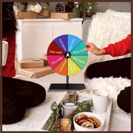 YELGIRL Dry Erase Spin Wheel, Multicolor Editable  Wheel, Reusable Plastic Round Editable Spin Wheel