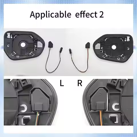 1 Pair Red Blind Spot Monitor Detection Distance Assist Light Lamp For Toyota Honda BSD BSA BSM Car 