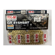 RKM Racing Chain GR 415 HSBT Rantai Motor Racing Gold LC135 Y15ZR FZ150 125ZR GR415HSBT Y15ZR Motorc