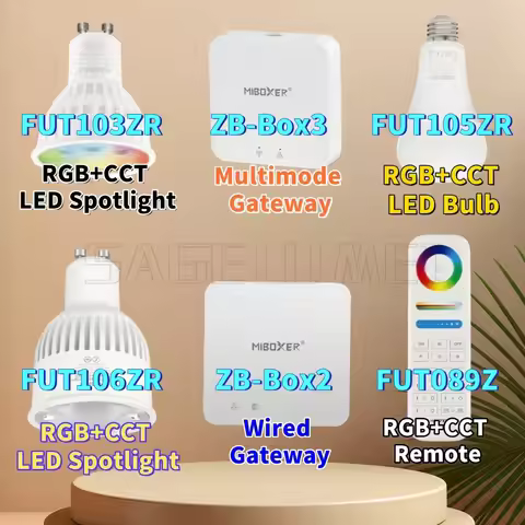 FUT103ZR/105ZR/106ZR/089Z ZB-Box3 LED SpotLight Bulb Dimmable Lamp Support 2.4G 4Zone Remote /Wifi A