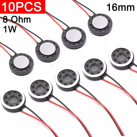 10pcs 8 Ohm 1W Speaker phone tablet micro speaker 8R 1W small voice horn connector 16mm Fingerprint