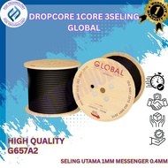 Cable Dropcore 1 Core 3 Strands G657A2 Global - Main Cable 1mm & Strength Member 0.4mm