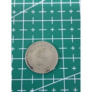 Syiling Lama Malaysia 5 sen Coin 1978.