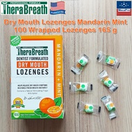 TheraBreath® Dry Mouth Lozenges Mandarin Mint 100 Wrapped Lozenges 165 g เม็ดอม ดับกลิ่นปาก รสมิ้นท์