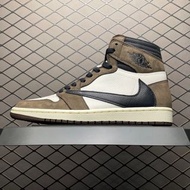 👟實拍 Travis Scott x Air Jordan 1 High OG TS SP AJ1喬1 TS 聯名倒鈎 高幫文化籃球鞋 CD4487-100 尺碼：40.5 41 42 42.5 43