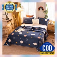 Selimut Dewasa Lembut Motif Karakter Jumbo 200X240 Tebal Murah 180X200 Bulu Halus Bonita 200X200