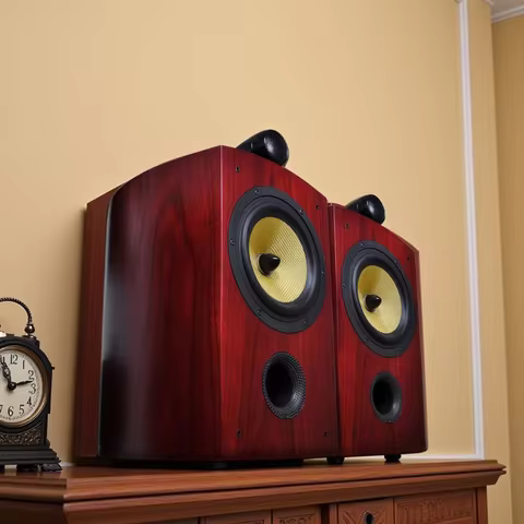 5.5 Inch Passive Speaker 100W Bookshelf Speaker Two-Way Audio Sound Box 8Ω Monitor Speakers HiFi For