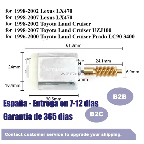 Door Lock Motor for Lexus LX470 Toyota Land Cruiser UZJ100 Prado LC90 3400 Drive Side Repair 12V FC-