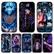 for Vivo Y04 Y04S Y29S Y19 Y19E T4 Lite Y19S GT Y21D Y31 Cartoon Anime solo Leveling 8Y24 Black TPU 