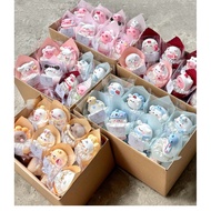 (ORDER WITH AFTER 2 DAYS NEED URGENT IB) (NO STAMPS) Lovely animal head clay flower bouquet makes a 