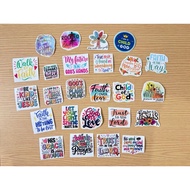 UV Sticker Spiritual Christian Quote