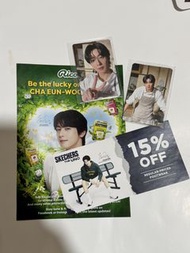CHA EUNWOO 星加坡 FM 入場小卡