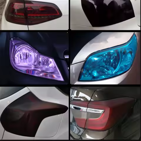 car lights Decorative film for golf 5 golf 6 audi a3 8v fiat 500x mercedes bmw e46 fiat panda bmw e9