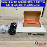 Managed Switch 4x10/100/1000M + 2xSFP GE P/N: RC551E-4GE-S1-AC Raisecom