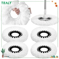 TEALY 1pc Spin Mop Replacement Head, Microfiber Standard Size Mop Head Replacement, Durable Round Sh