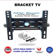 Bracket Braket TV 24 32 40 43 Inch Samsung Sharp Xiomi Polytron