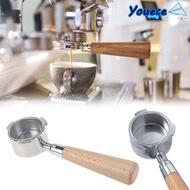 YOUECE 51mm Portafilter Handle Filter Basket Replacement Parts For Delonghi Home Coffee Tool 3 Ears 