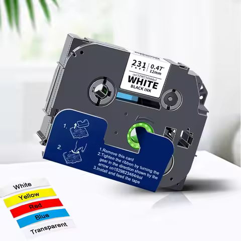 6/9/12mm Laminated Tape Compatible Brother TZe Tape tze231 tze-231 tze131 tze221 tze631 for Brother 