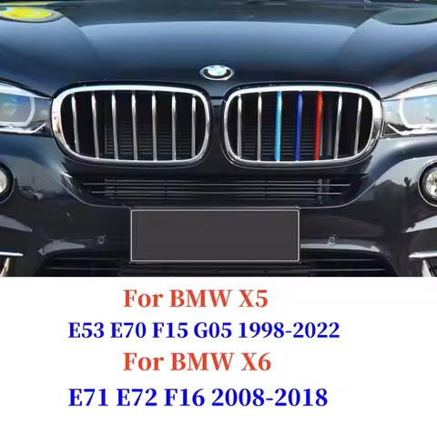 3pcs Motorsport Power M Trim Cover For BMW X5 E53 E70 F15 G05 1998-2022 BMW X6 E71 E72 F16 2008-2018