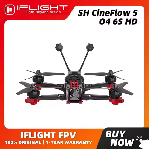 iFlight CineFlow 5 O4 6S HD 5inch Drone BNF with XING2 2207 2050KV motor / O4 Air Unit Pro for FPV c