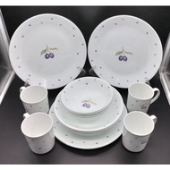 CORELLE DINNER SET 20PCS PLUM