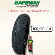 Safeway Tire 14" for AEROX Tubeless (with Sealant & Pito)
