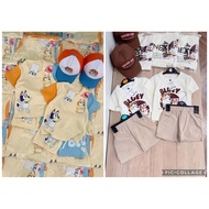 Blu3y 3pc Set Tshirt and Shorts with Baseball Cap OOTD