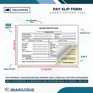 Salary / Pay Slip Form Pad - Generic Business Form | 100 Sheets Non-Serialized | GBF2