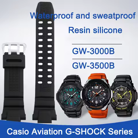 Rubber Watch band For Casio aviation resin silicone Watch strap G-SHOCK GW-3000b 3500b 2500b 2000 G1