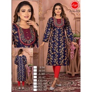 [Size S to 5XL] LJ958 Rayon Kurtis Women Indian Tops / Baju Bollywood Indian Traditional Wear