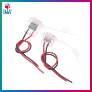D&V   3/6Pcs 2Pin USB Type-C Input Type Charging Soet Waterproof Female Ja Connector With Night Ligh