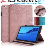 For HUAWEI MediaPad M5 Lite 10.1" BAH2-W19 BAH2-L09 LTE/Wi-Fi Tablet Case 3D Tree Style PU Leather C