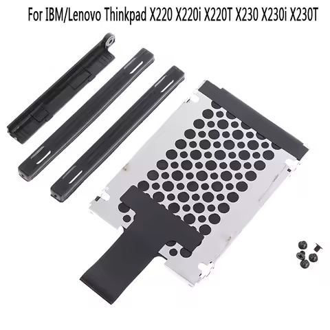 1Set Hard Drive HDD Caddy Case Rails +Screw for Thinkpad X220 X220i X220T X230 X230i 14*7cm