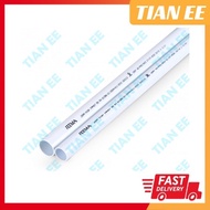 TIANEE 4.5 FEET 20mm (3/4'") 25mm (1") Mega Hock PVC Electrical Conduit Pipe Paip Wiring Electrikal 