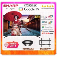 【LATEST MODEL】SHARP 50 Inch 4K UHD Google TV 4TC50FJ1X