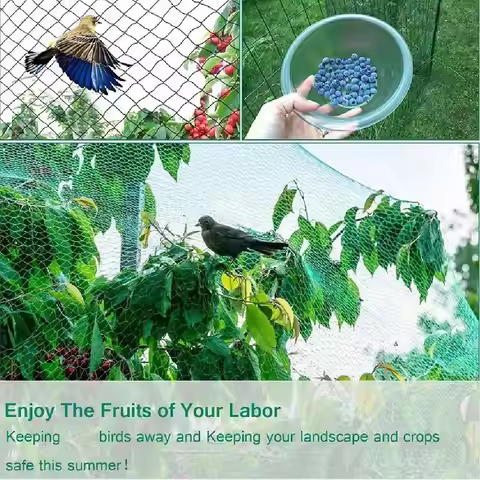 2*5m Anti Bird Protection Net Mesh Garden Plant Netting Fencing Trees Birds Best And Fruit Poultry P