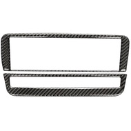 Bright Real Carbon Fiber 9 Button CD Air Conditioning Panel Patch 15-19 C117 W117 CLA250 CLA45