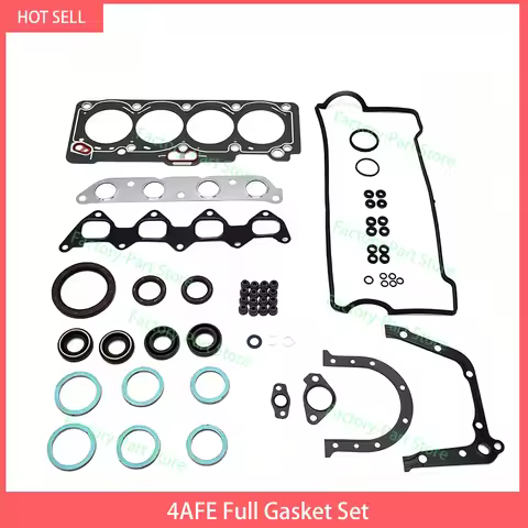 4AFE Full Gasket Kit Set For Toyota 4AFE With Cylinder Head Gasket Engine 04111-16231 Overhaul Rebui