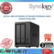 Synology DS725+ NAS Network Attached Storage 2-Bay Ryzen R1600 4GB